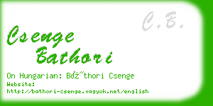 csenge bathori business card
